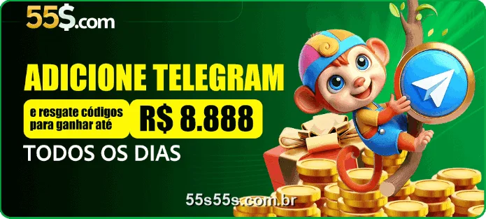 Promoção do 55S: adicione o Telegram e resgate códigos para ganhar até R$8.888 todos os dias