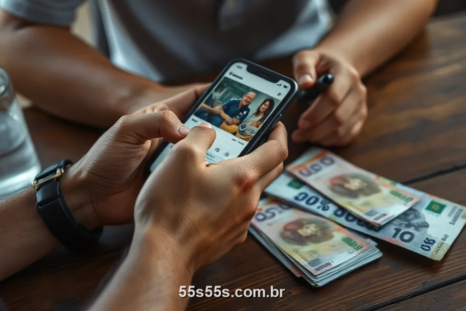Saque por PIX no app 55S